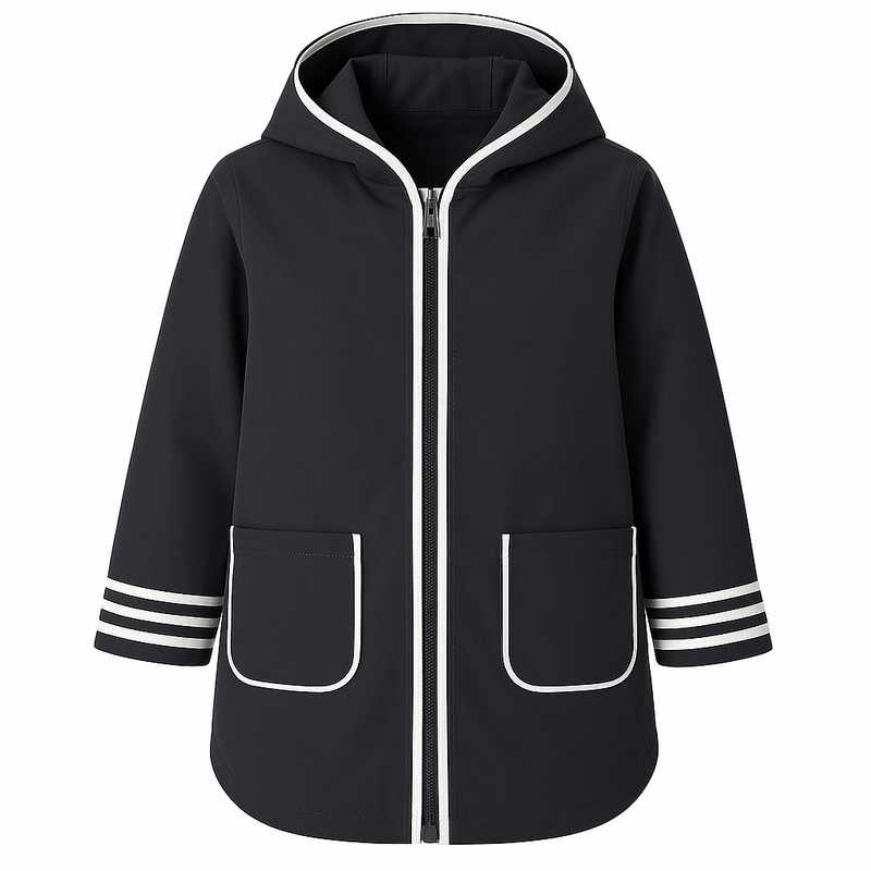 CAPE BÉBÉ IMPERMÉABLE À CAPUCHE (MARINE)